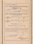712162 'No. 1 Uittreksel uit prijscourant 1925' van Verbon & Co, N.V. Brandstoffenhandel, Kantoor: Weerdsingel O.Z. 61 ...